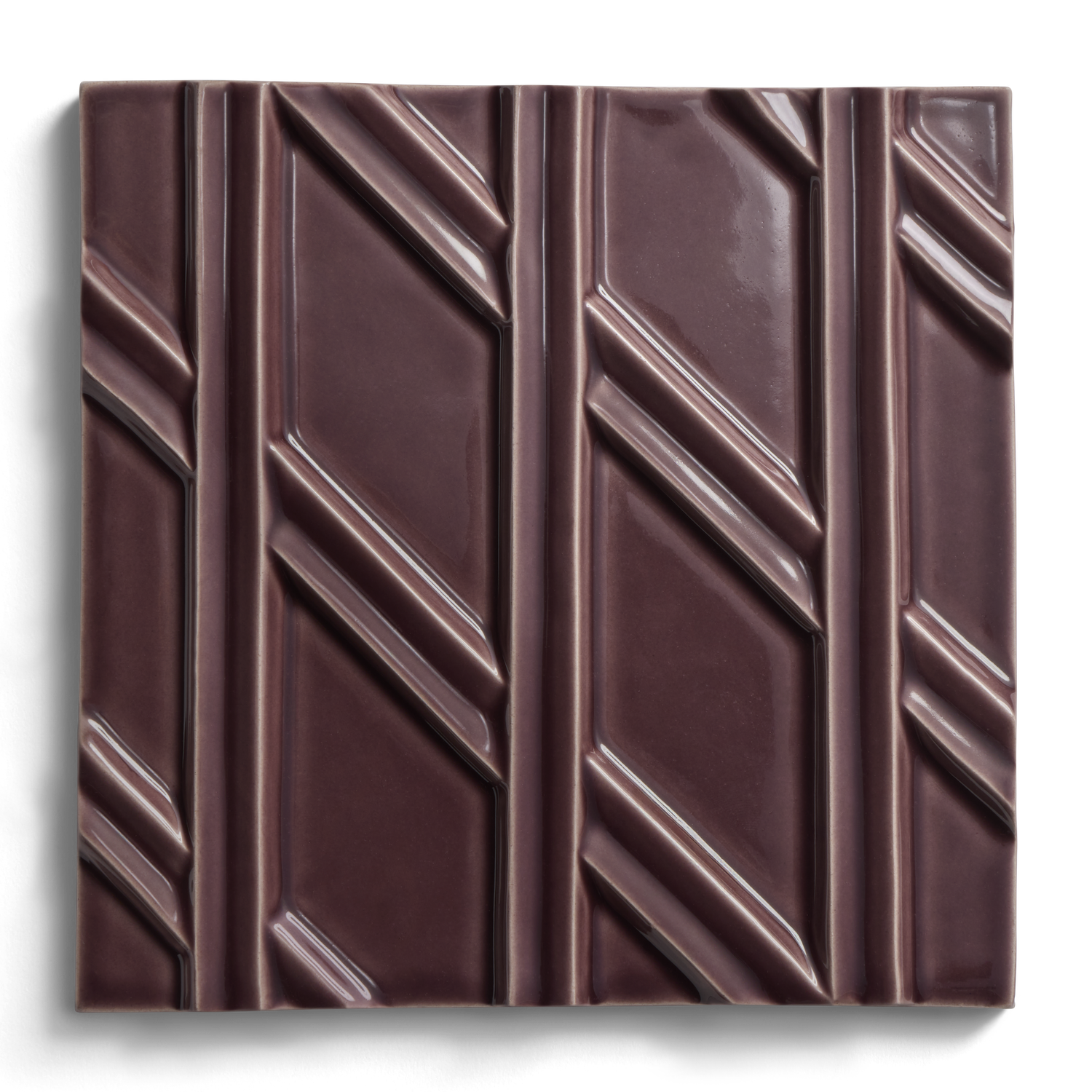 Earthenware 6" x 6" Diagonal Left Field Tile