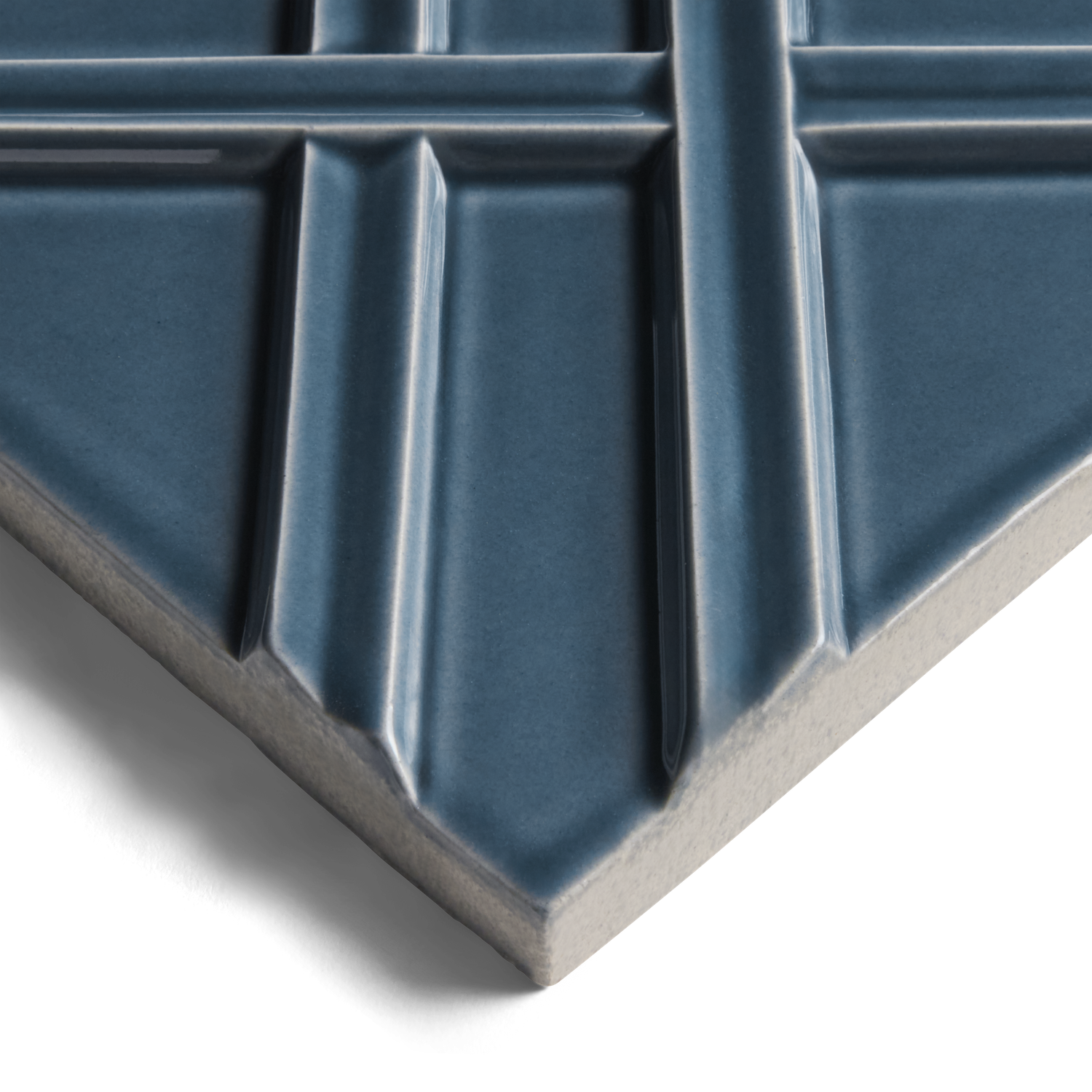 Earthenware 6" x 6" Weave Field Tile