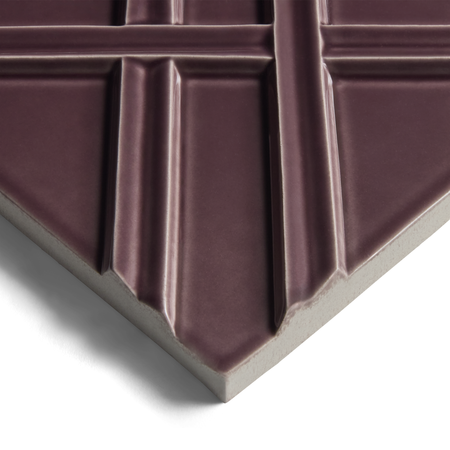 Earthenware 6" x 6" Weave Field Tile