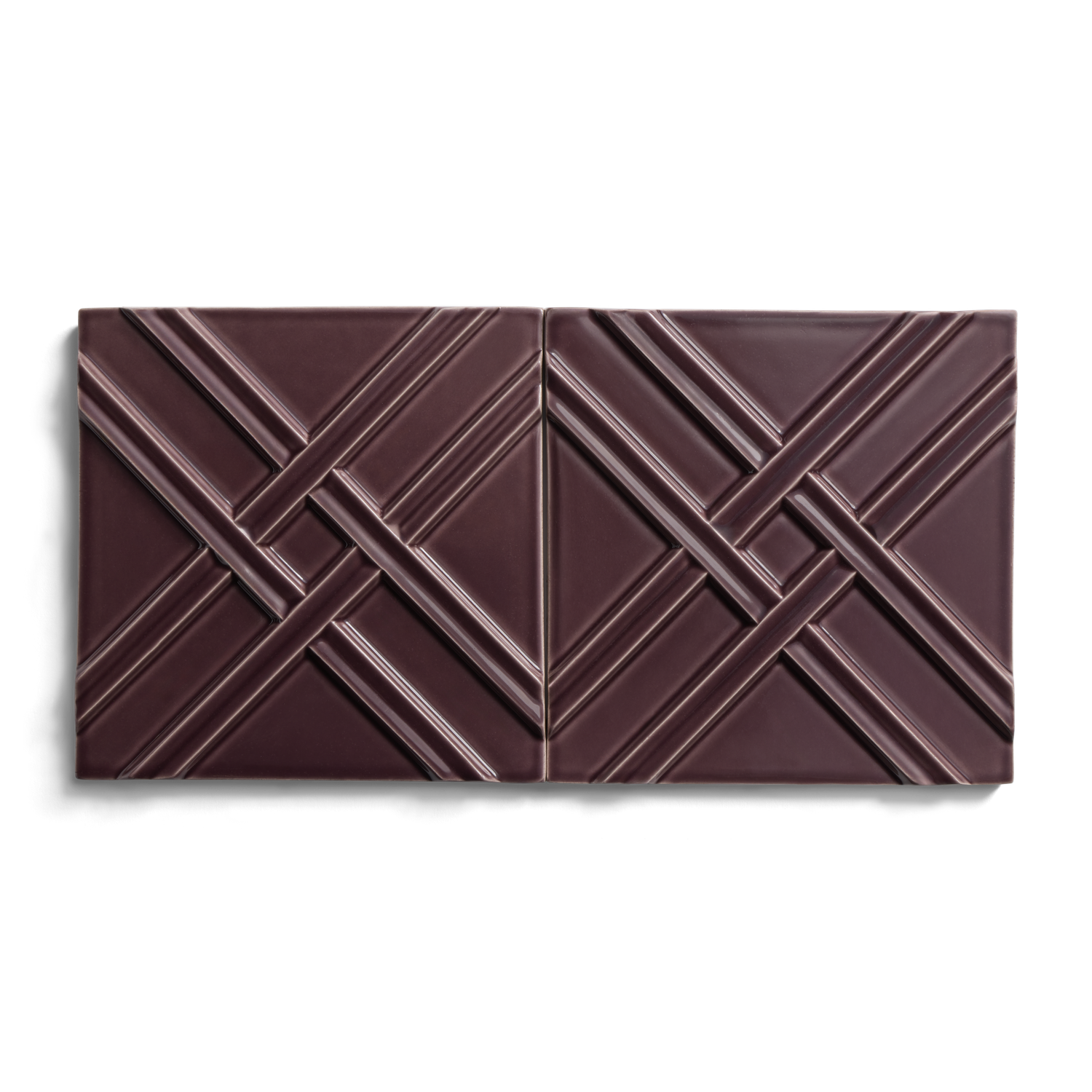 Earthenware 6" x 6" Weave Field Tile image number 2