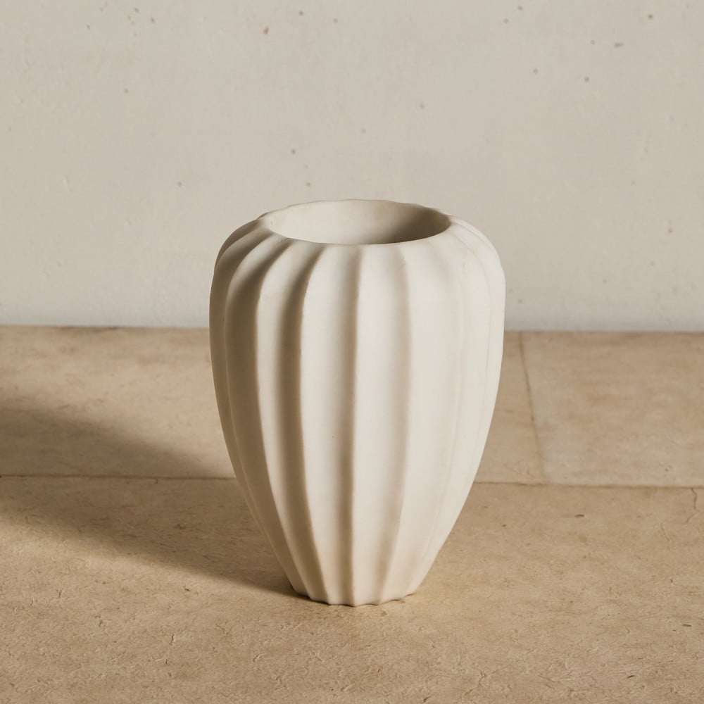 FLUTED SMALL VASE
