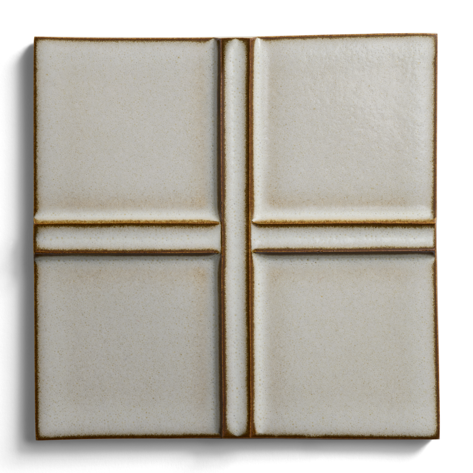Stoneware 6" x 6" Cross Field Tile