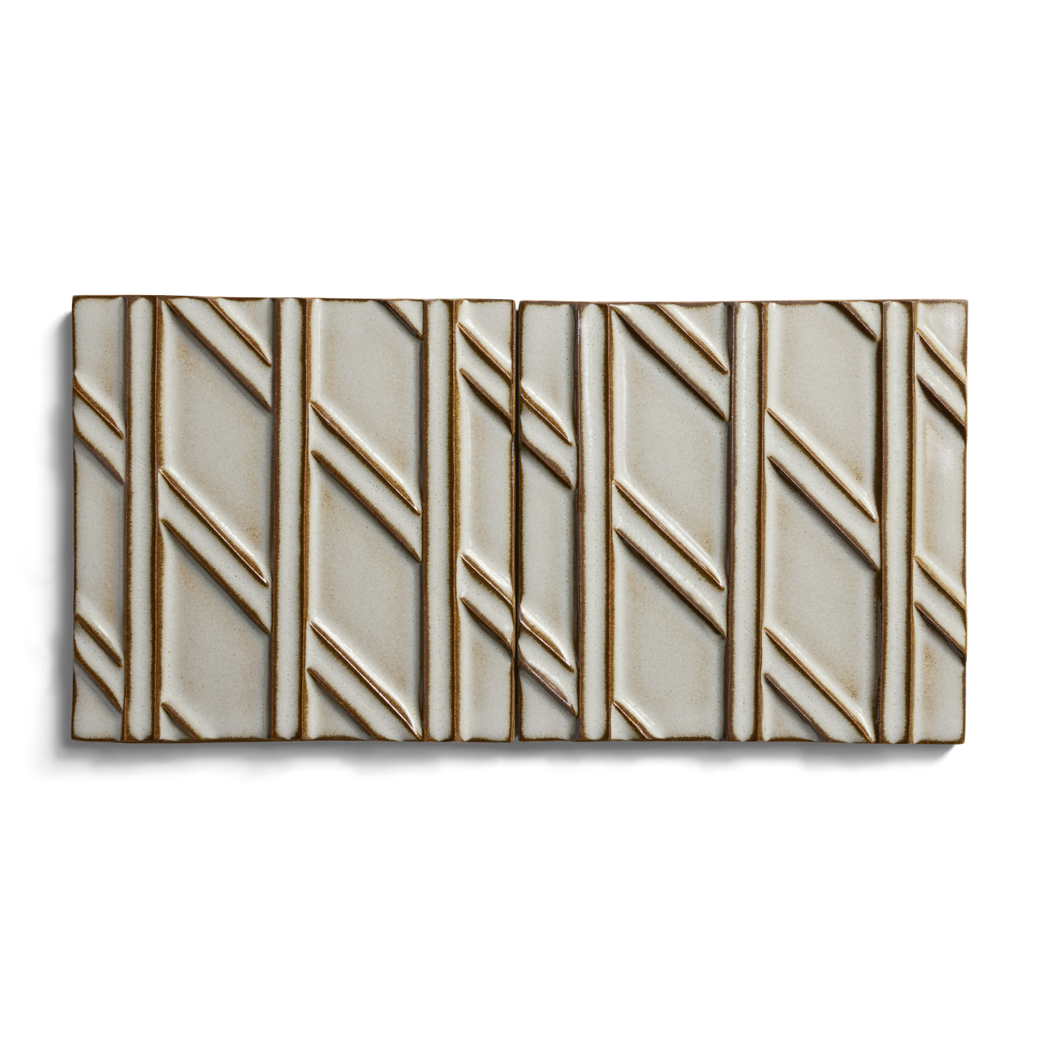 Stoneware 6" x 6" Diagonal Left Field Tile