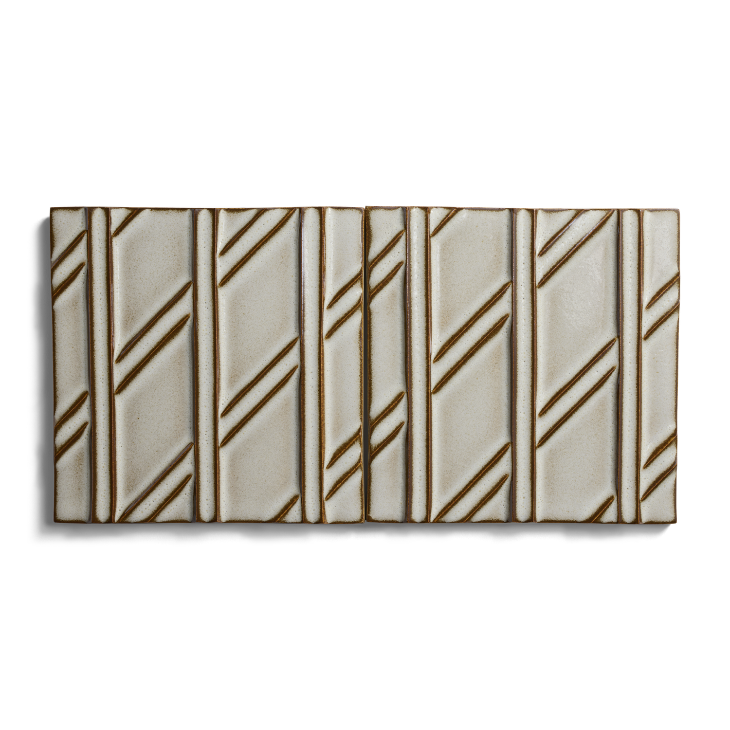 Stoneware 6" x 6" Diagonal Right Field Tile image number 2