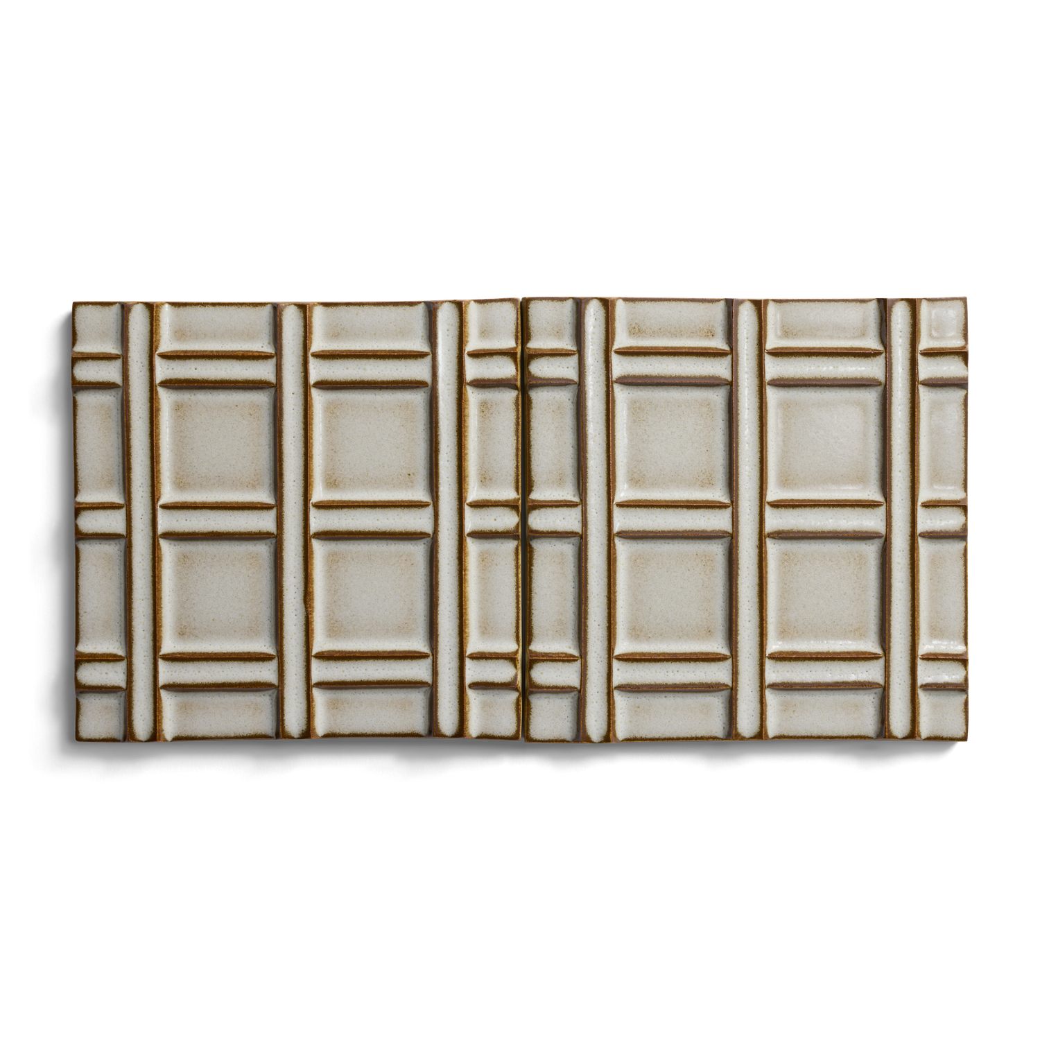 Stoneware 6" x 6" Grid Field Tile